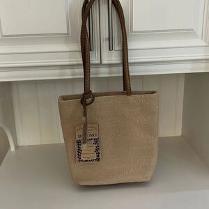 Straw Organizer Tote   NWT